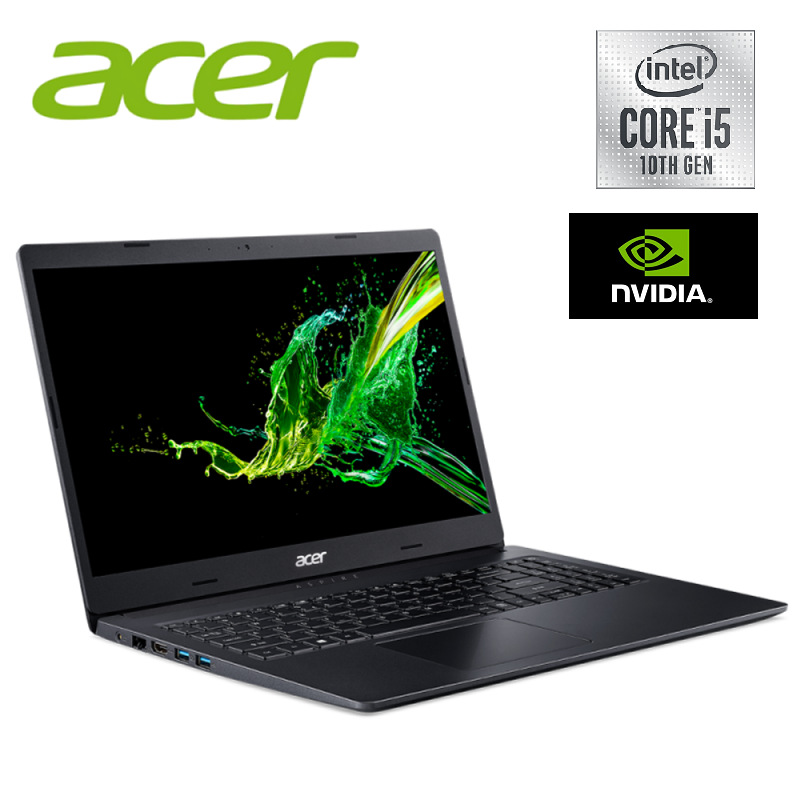 Acer Aspire 3 A315-57G-57L2 15.6 FHD Laptop Obsidian Black (I5-1035G1, 4GB, 512GB SSD, MX330 2GB, W10) Malaysia