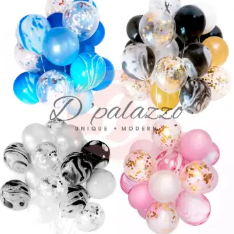 20pcs Set Confetti Latex Balloon Set Birthday Wedding Propose