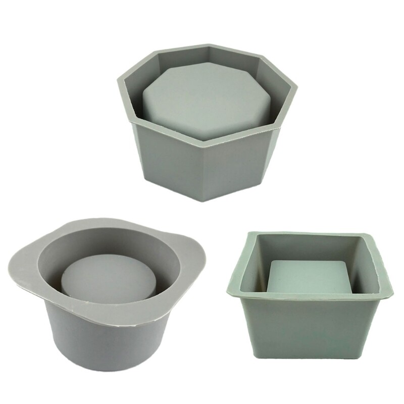 Flowerpot Epoxy Resin Mold Plant Pot Silicone Mould DIY Crafts Concrete Casting