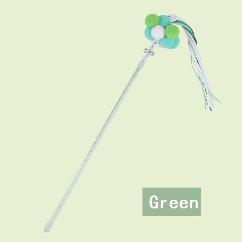 Funny cat stick suit fairy funny cat stick long rod cat stick teasing stick Cat Toy Cat Chaser Cat Stick Interactive Teaser