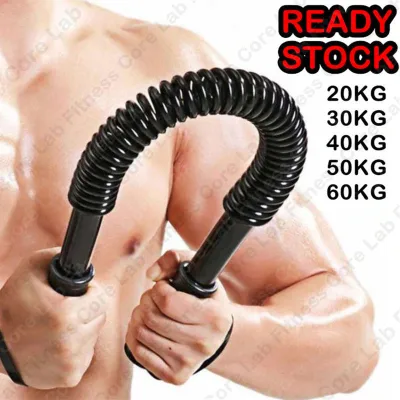 【CoreLab】 Heavy Duty Power Twister Spring Bar Resistance Strength Bar Bend Chest Arm Training Exercise Fitness Equipment