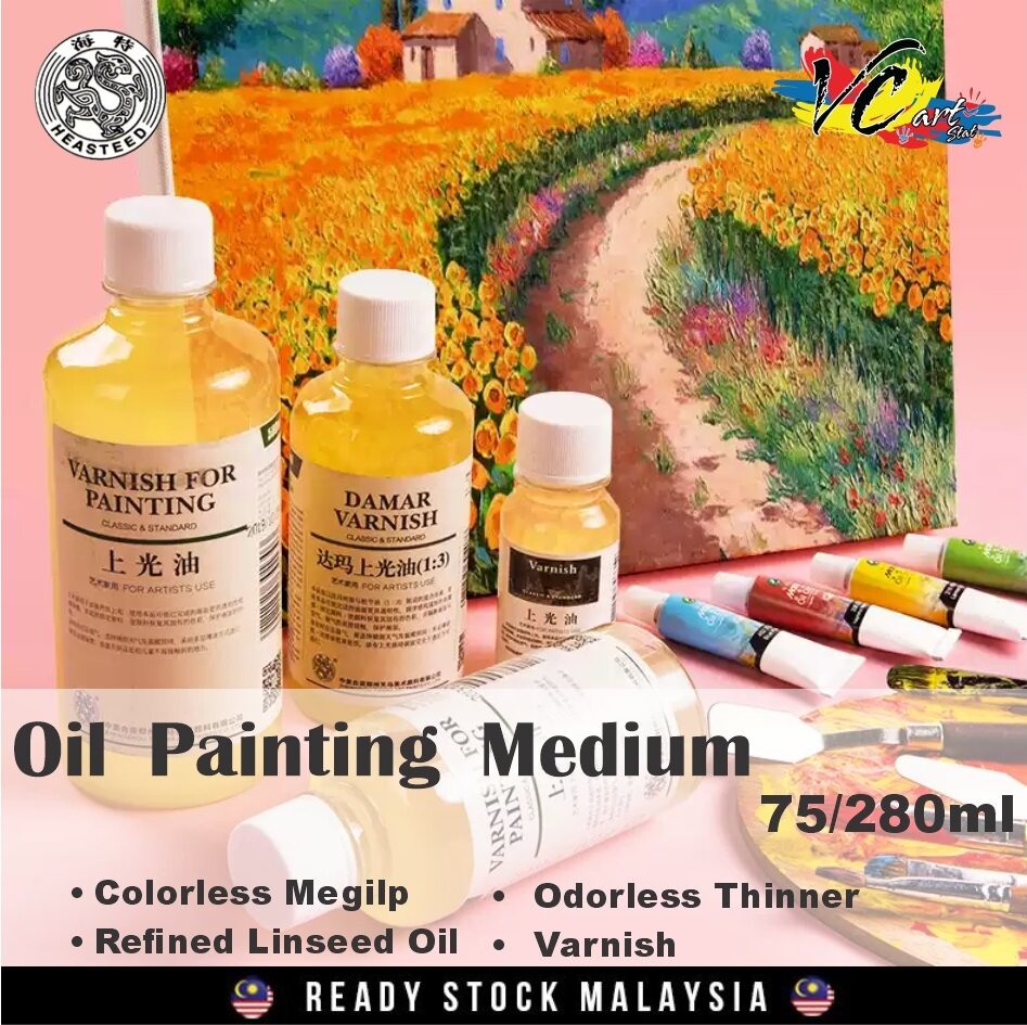 Heasteed Oil Painting Medium 280ml (Odorless Thinner / Refined Linseed