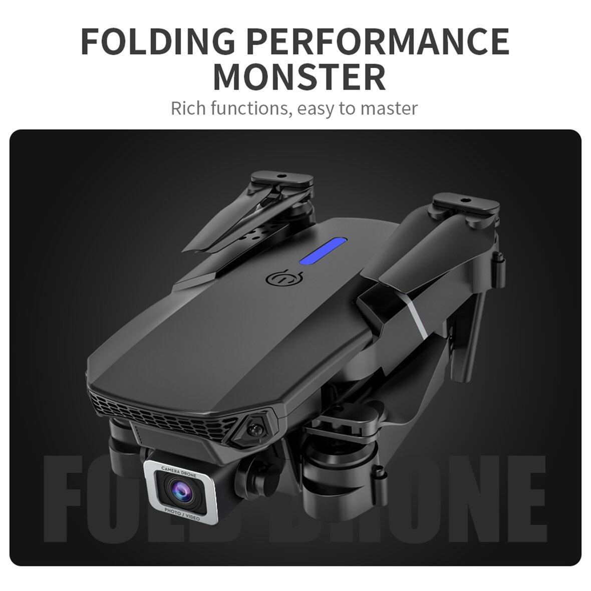 Vui Vẻ E525 Mini Bay Không Người Lái, Camera Độ Nét Cao 4K Máy Ảnh Bốn Cánh Quạt Fpv Fpv Video Trực Tiếp WiFi 2.4G 50M Lật 360 Độ Chuyên Nghiệp Trả Về Một Phím Món Quà Tốt Nhất Trẻ Em Cho Trẻ Em