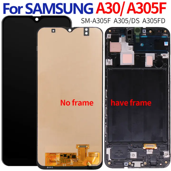 Lcd Screen Display For Samsung Galaxy A30 A305 Ds A305f A305fd A305a Lcd Touch Screen Digitizer Assembly For Samsung A30 Lcd Lazada Ph