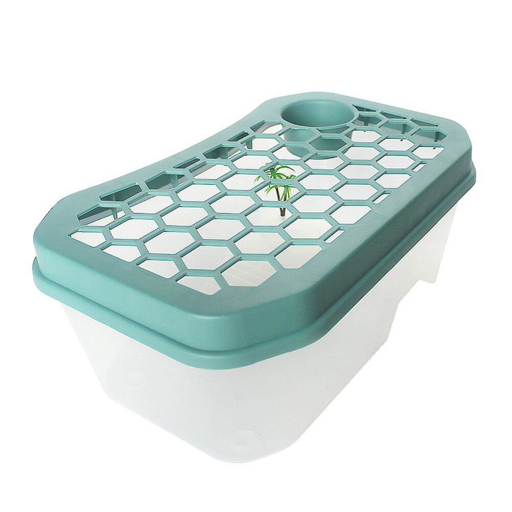 Mini Premium Turtle Tank With Basking Ramp Platform Multi-area Design Tortoise Habitat Aquarium Tools