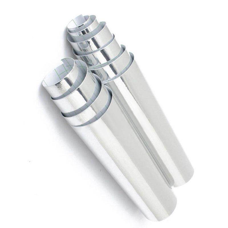 30x152cm Silver chrome mirror coated car sticker decals