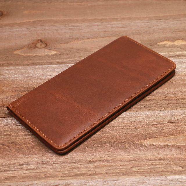 Genuine Leather Men 39;s Long Wallet