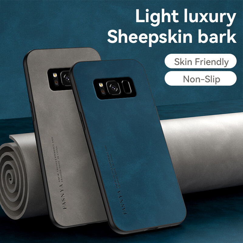 Cho Samsung Galaxy S8 cộng với trường hợp Samsung S8 S8 TPU mềm mờ chống Sốc Ốp điện thoại kết cấu da Bìa