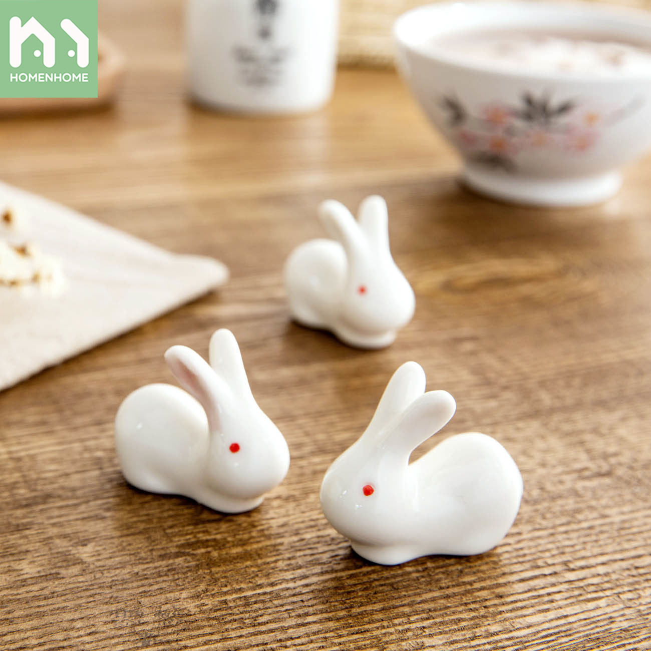 Homenhome 2 Chiếc Giá Để Đũa Giá Để Đũa Giá Đỡ Đũa, Bộ Đồ Ăn Gia Đình Sáng Tạo, Giá Đỡ Đũa Gốm Giá Đỡ Đũa