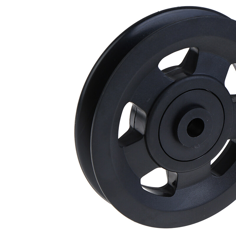 V-Shape Metal Pulley Bearings Wheel 10x90x11mm For Wire Rope Hanging - Foto 4