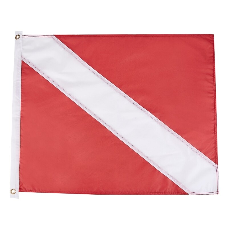 Nylon Divers Down Flags International Dive Flags Divers Down Boats Flags for Snorkeling, Diving,Under-water Activities