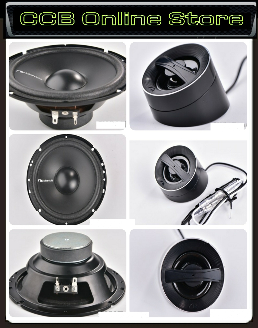 Nakamichi NSE-CS1618 6.5 2-Way Component Speaker (200W) 200W Car