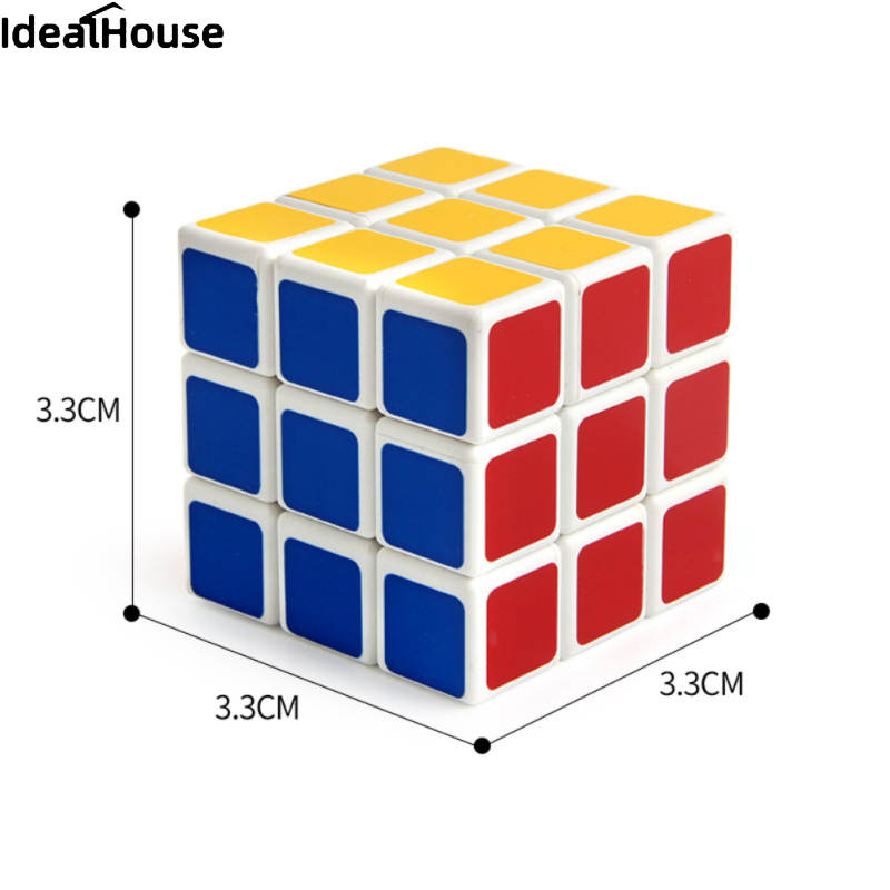 IDealHouse 【Hot Sale】3x3 3.3cm Speed Cube Smooth Magic Cube Puzzles Toys For Kids Gift