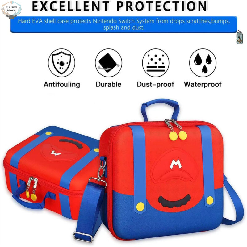 HK Large Portable Carrying Case Storage Bag For Nintendo Switch Oled Game Accessories