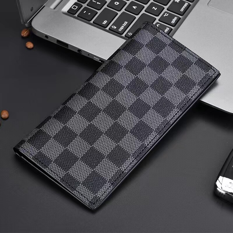 Men's wallet long ultra-thin wallet card holder