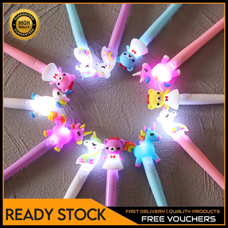 Creative Boxed 4-Piece Glow Pen Set Stationery Set Pen