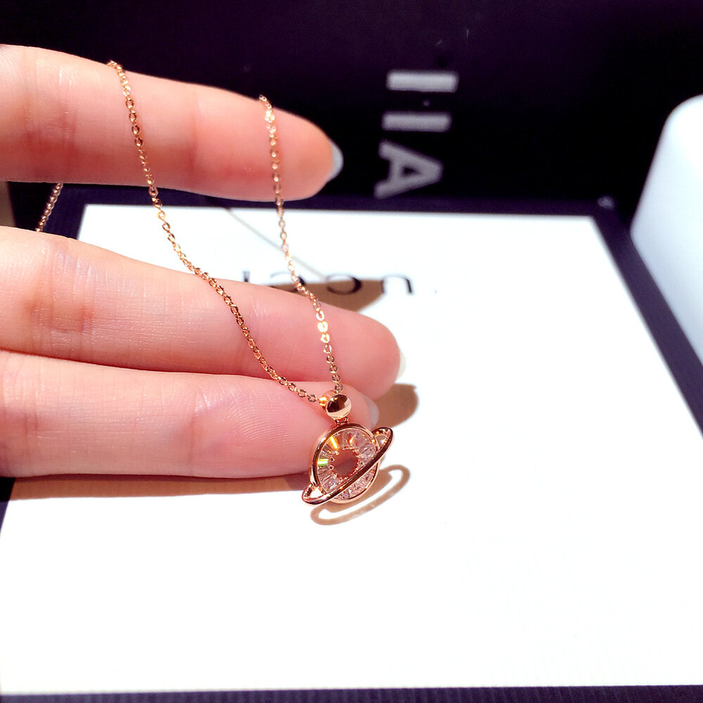 Yuki's  New Fashion Short Necklaces For Women Pendant Necklaces Classic Rhinestones Clavicle Necklaces for women Rose Gold Color & Silver Color