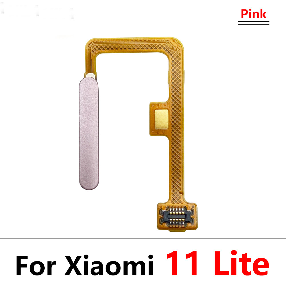 Cho Xiaomi mi 11 mi11 Lite cảm biến vân tay nhà phím trở về nút menu dải dây mềm cáp không cảm ứng ID