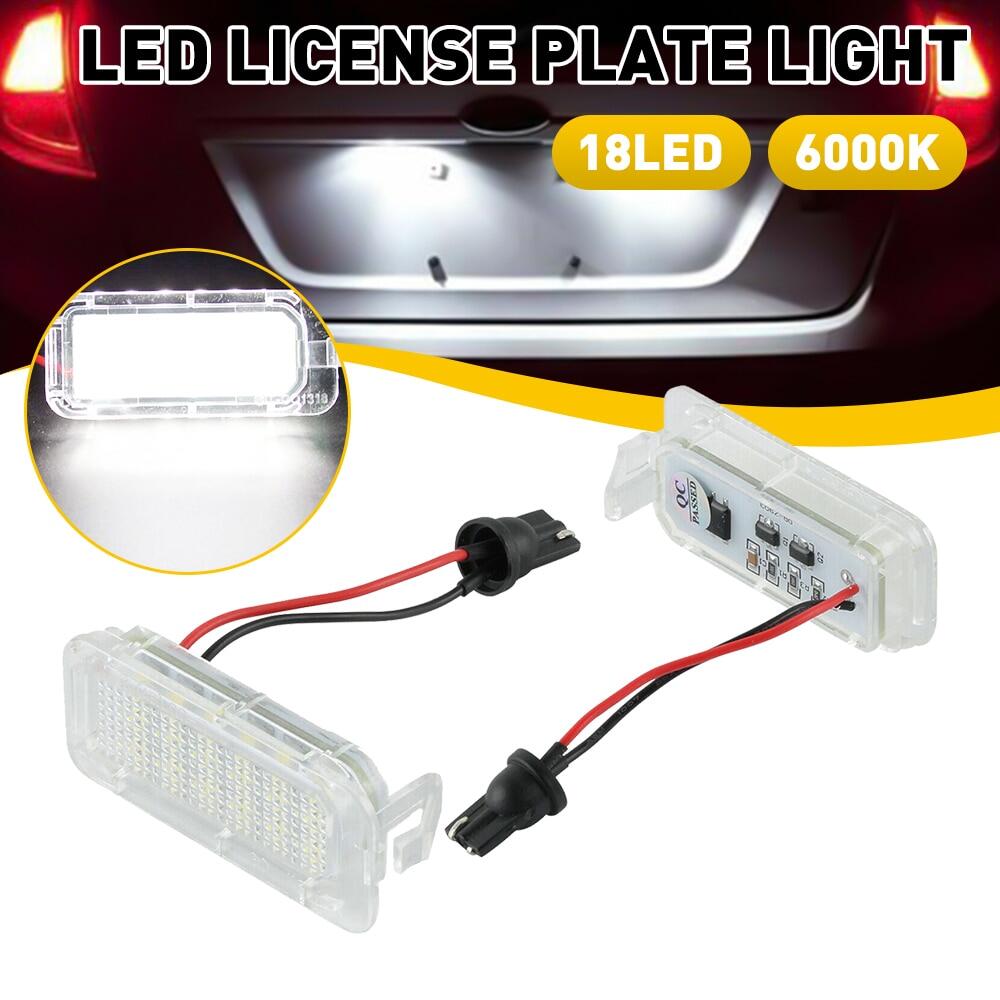 Car LED License Plate Light For 2011-2019 Ford Explorer Escape Expedition Fiesta Fusion Police Interceptor Utility 6000K White