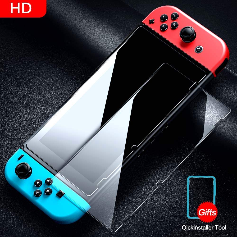 Smartdevil NS miếng bảo vệ màn hình cho Bộ chuyển đổi Nintendo OLED / Switch Lite/Switch V2 Switch 2 bảo hiểm đầy đủ miếng dán Film thủy tinh cường lực với chống Đèn xanh dương HD chống vân tay chống cháy nổ