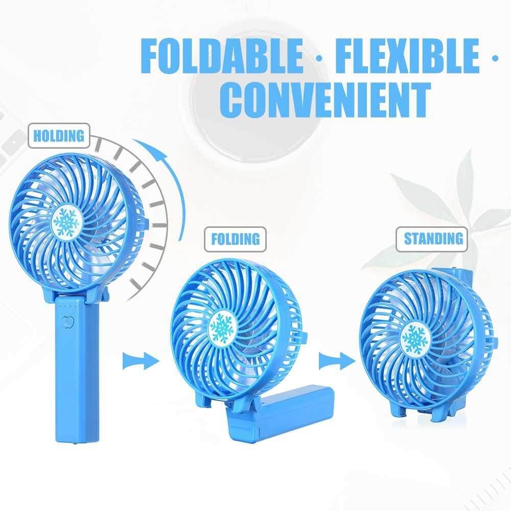 Foldable Operated 18650 Battery Portable Hand Held Fan Hand-held Mini Fan