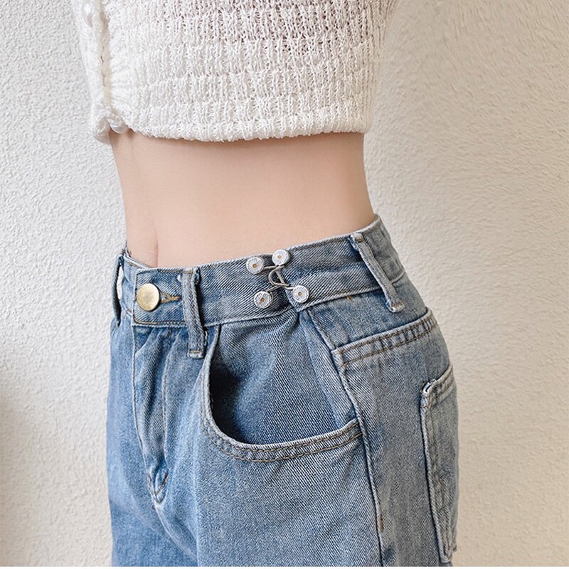 Alloy Belt Buckle with Artificial Pearls