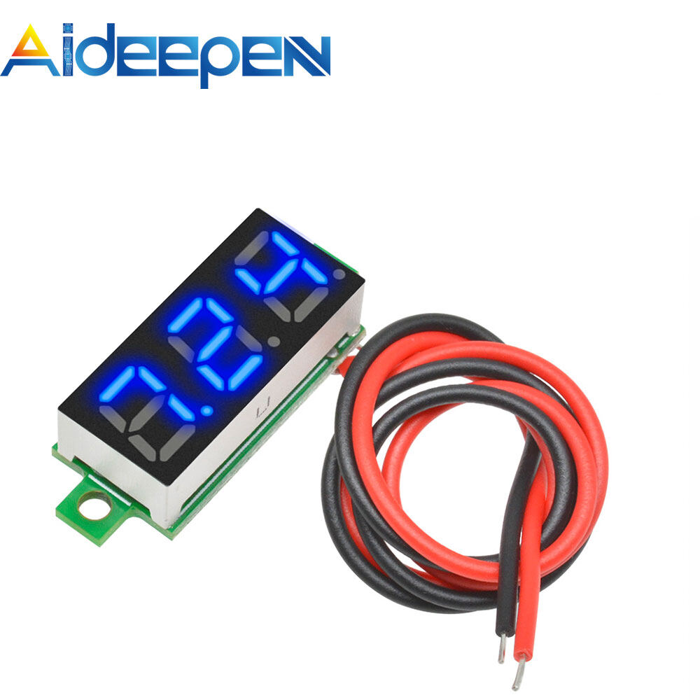 Original aideepen voltage tester, 2.5v-30v mini digital dc voltmeter with 0.28 inch led display