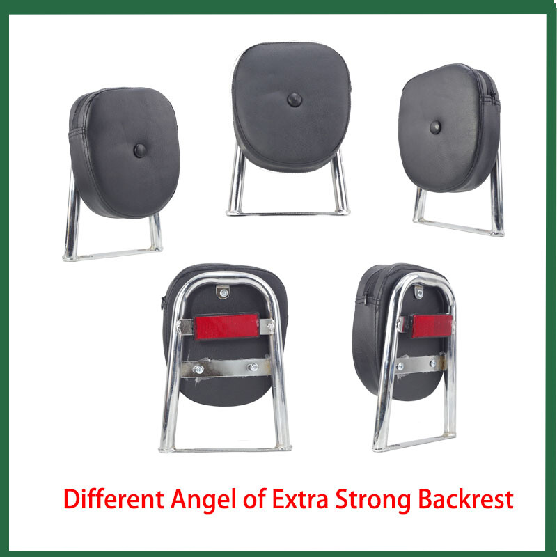 Motorcycle Backrest Prince Motorcycle Seat Back with Reflective Stripe
