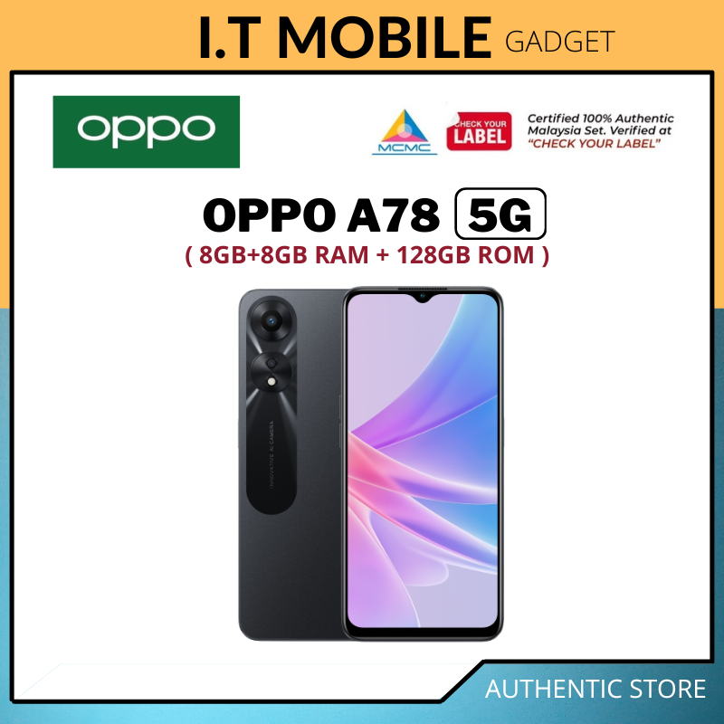 OPPO A78 5G Smartphone | 8GB(+8GB) RAM 128GB ROM | Dual Stereo Speakers ...