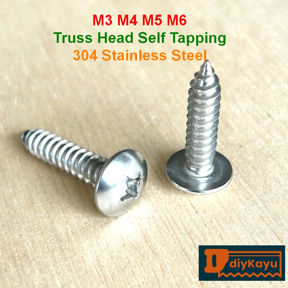M3 M4 M5 M6 304 Stainless Steel Phillips External Hex Flange Self Tapping Wood Screws With Pad Washer Cross Hexagon Head Bolts