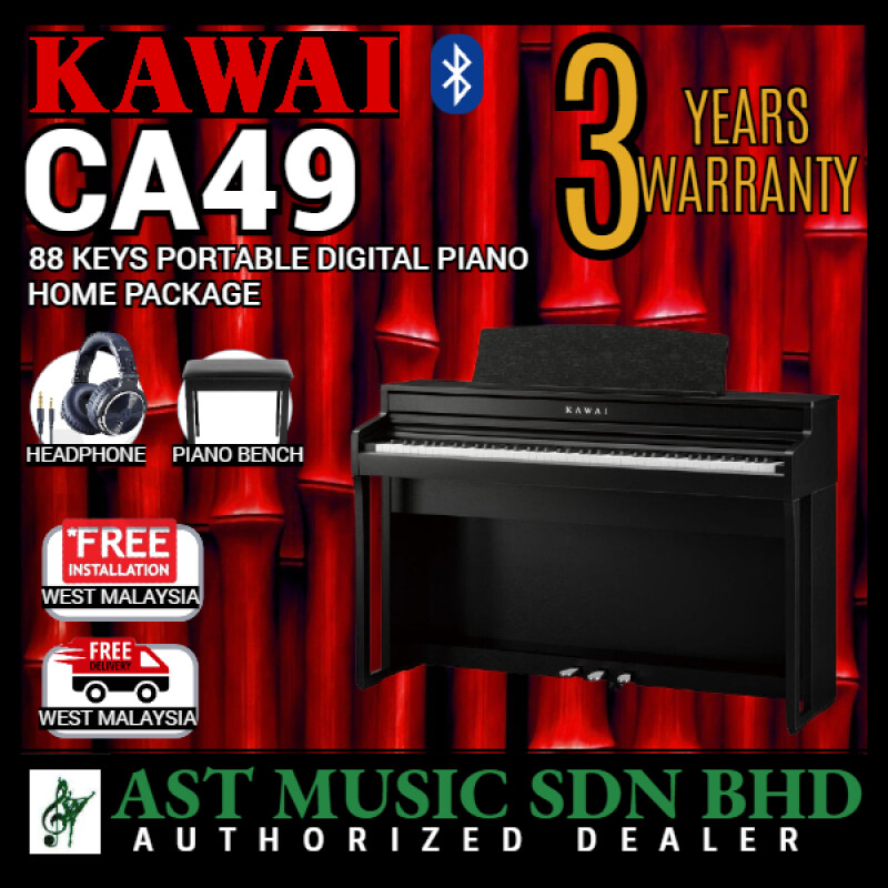 Kawai CA49 88-key Digital Piano - Satin Black (CA-49 / CA 49) Malaysia