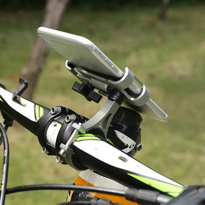 cell phone holder for bicycle handlebars