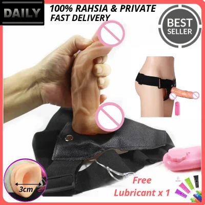 Strap-on Dildos Vibrator Sex Toy For Male and Female Vibrate Vibrator Penis G-Spot Masturbator - Zakar Palsu