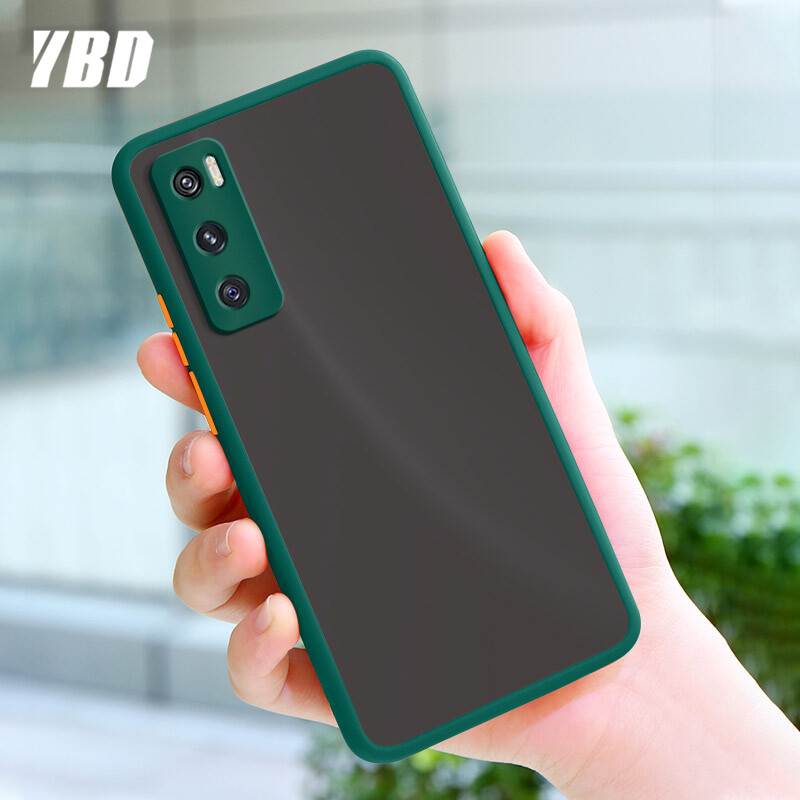YBD Precision camera protection case For Vivo V20 SE V20SE Casing multiple colour Matte Hard PC Back Cover Shockproof Phone Case