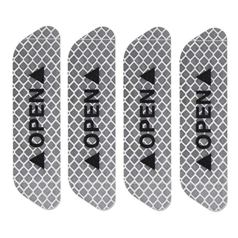 【Ready Stock】4pc/1 Set Car Reflectante Reflector Sticker Car BodyHigh Reflective Exterior Auto Accessories Reflective Tape Reflex