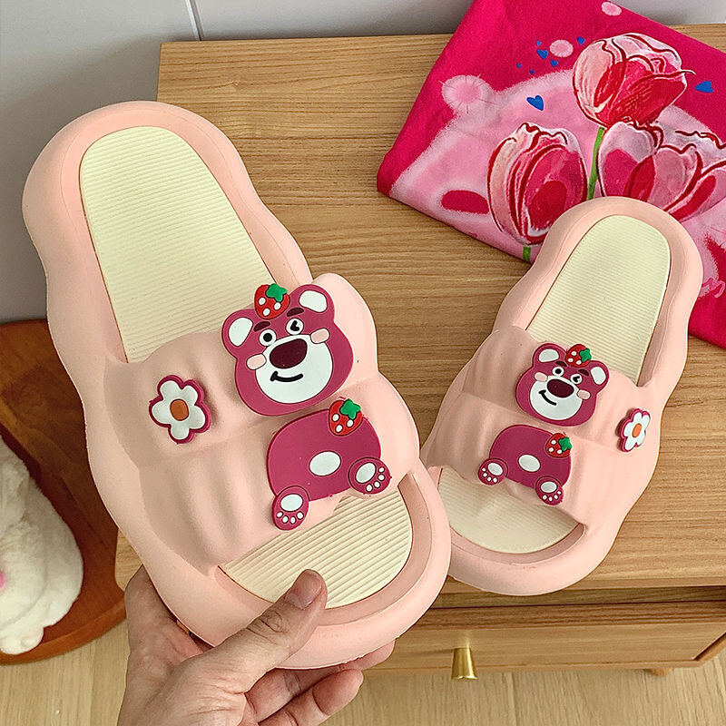 VASIBAEN Shoes New style slippers cloud soft bottom student home outdoor cute flip flop women's shoes
