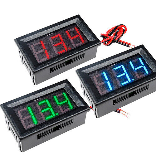 DM 0.56  DC4.5/4.7/5-30V Voltmeter LED Panel Three Digital Display Volt Voltage Meter