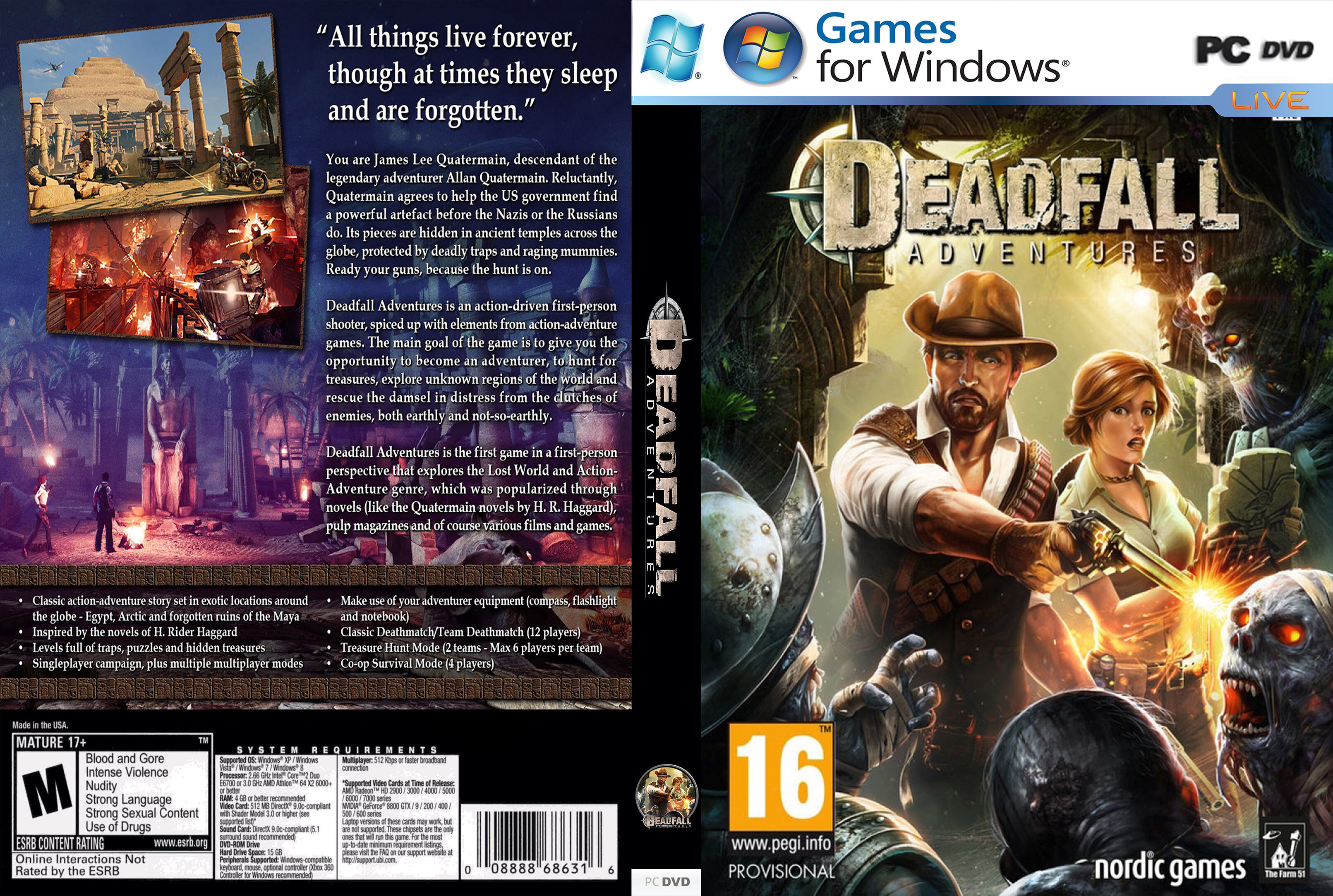 Deadfall Adventures PC GAME Offline [DVD INSTALLATION] | Lazada