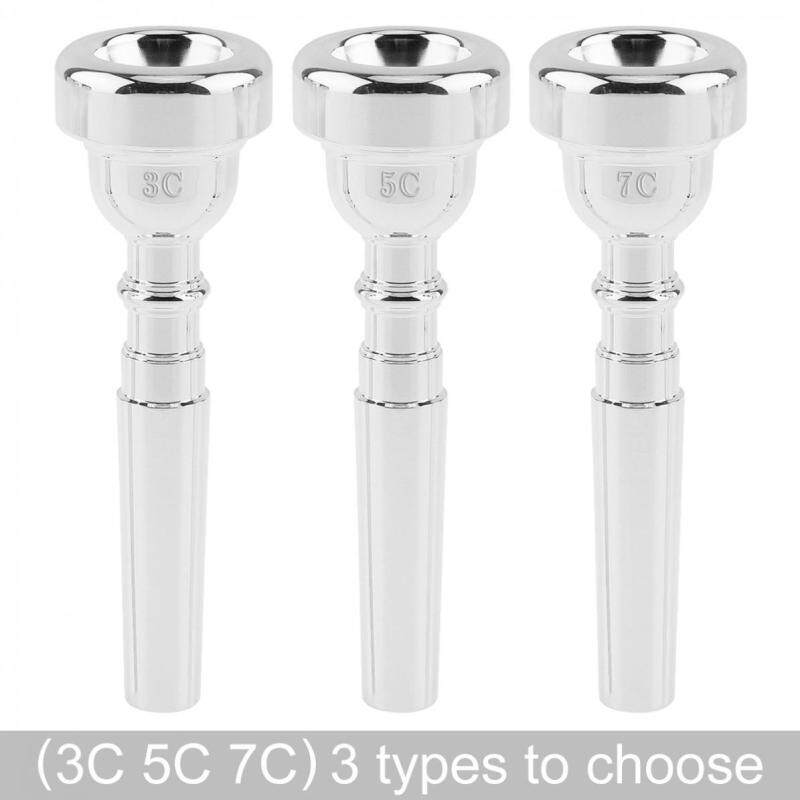 SLADE 3C 5C 7C Silver Plated Copper Alloy Trumpet Mouthpiece with Rich Tone Malaysia