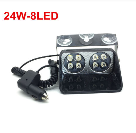 8/16 LED Car windshield Emergency Strobe Flasher Light Police flashing Warning Lights Fog Lamp safety signal lighting DC12V