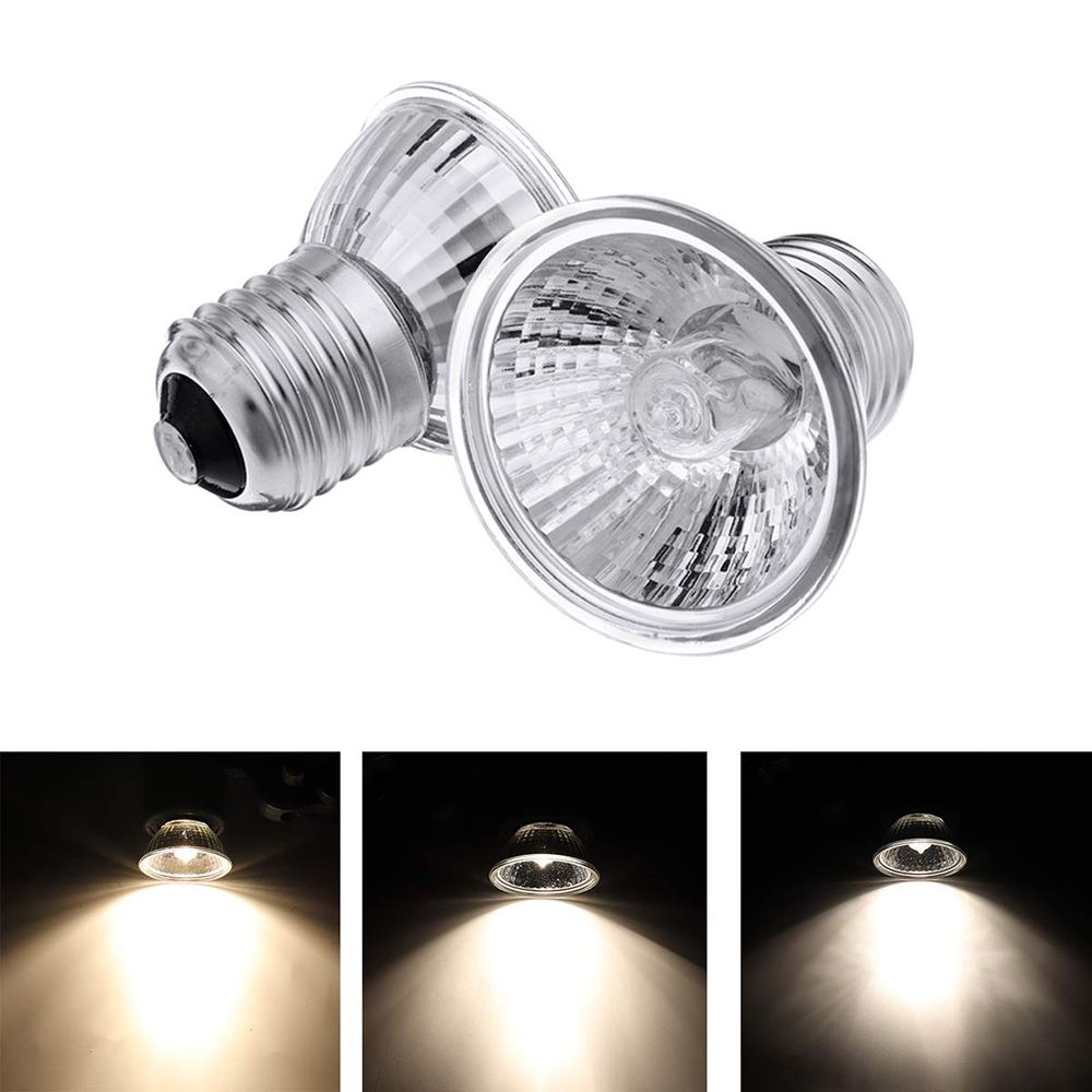 DEQIX Lizard Full Spectrum Heat Lamp Turtle UVA Light Halogen Bulb Basking Light Reptile
