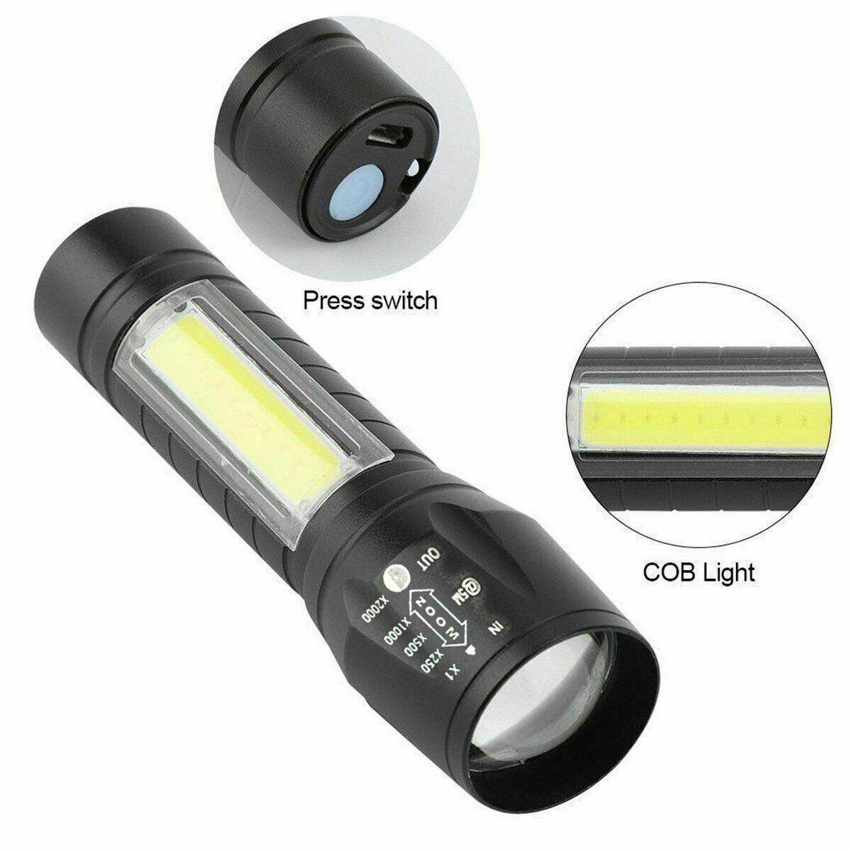 [Songful] Đèn pin USB COB LED T6 di động