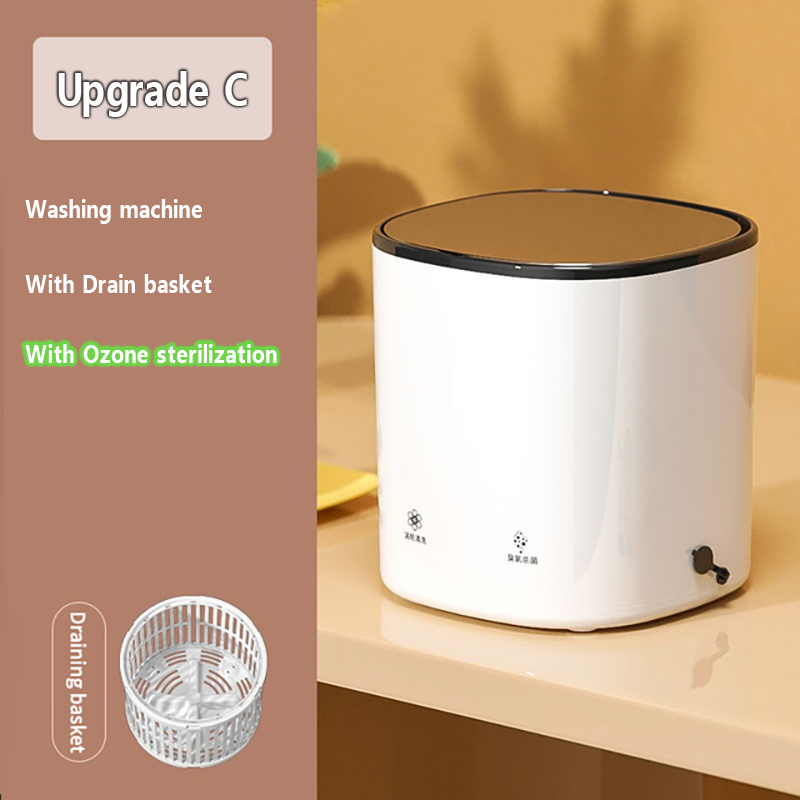 Mini Washing Machine With Drain Basket 4.5L Wired Portable Travelling