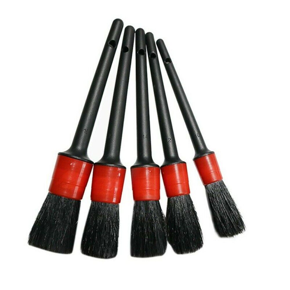 Cleaning Brush Black Car Detailing Multi-function Replacement Screw Brushes