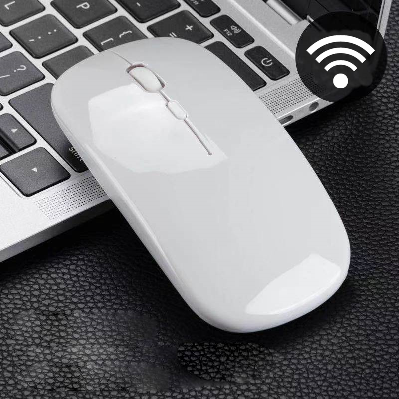 1600DPI Chuột không dây 2.4G cổ điển có thể sạc lại chuột siêu mỏng chuột không tiếng câm cho PC máy tính xách tay văn phòng phụ kiện máy tính xách tay