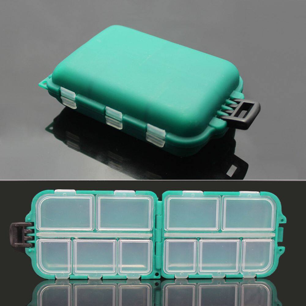 PENGA 10 Compartments Accessory Plastic Square Fishhook Box Lure Container Bait Storage Case Fishing Tackle Boxes