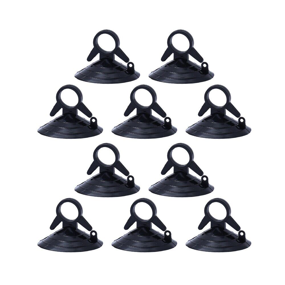 10Pcs Car Sun Visor Fixed Suction Cup Window Glass Transparent Suction Cup Hook Car Organization Accessories