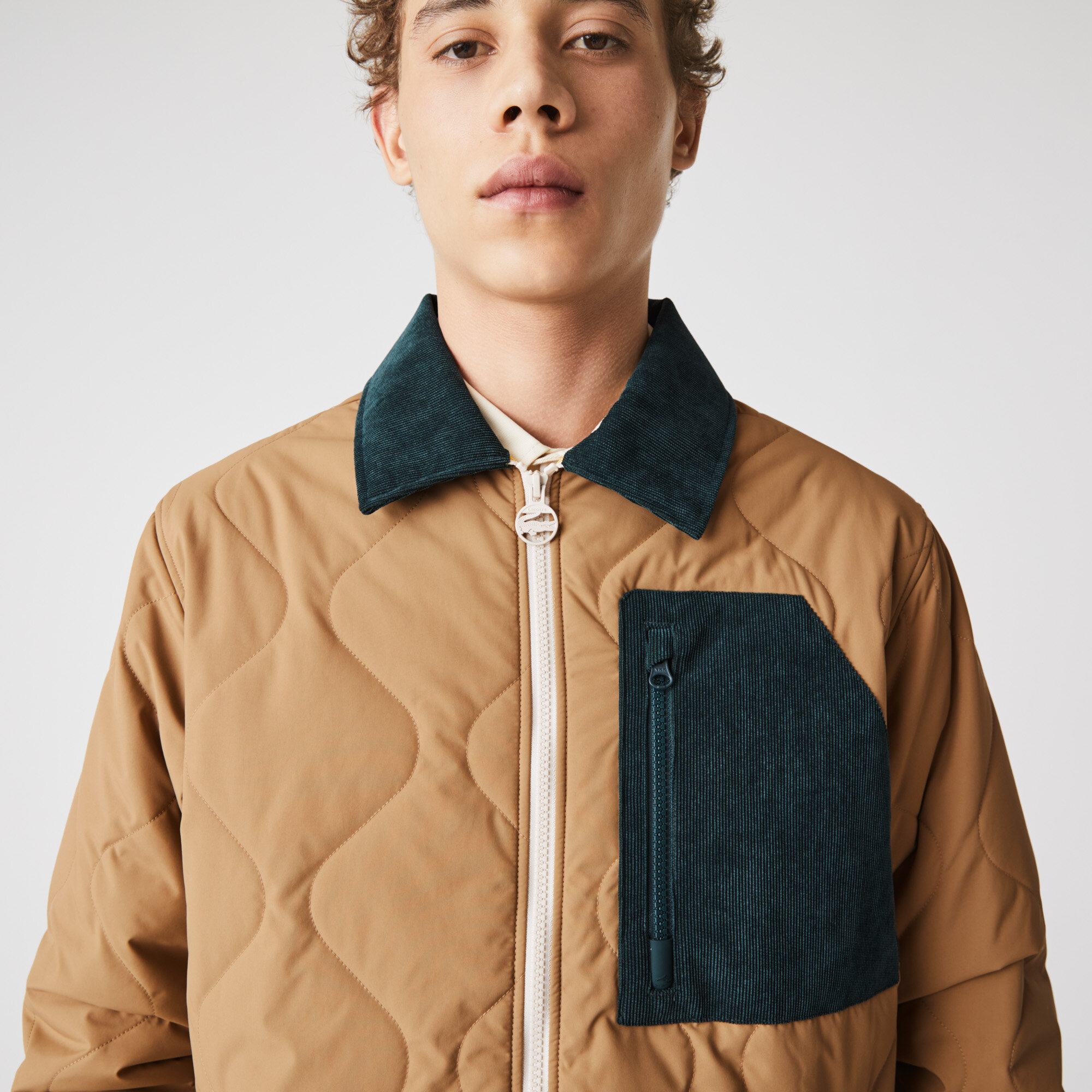 lacoste quilted jacket