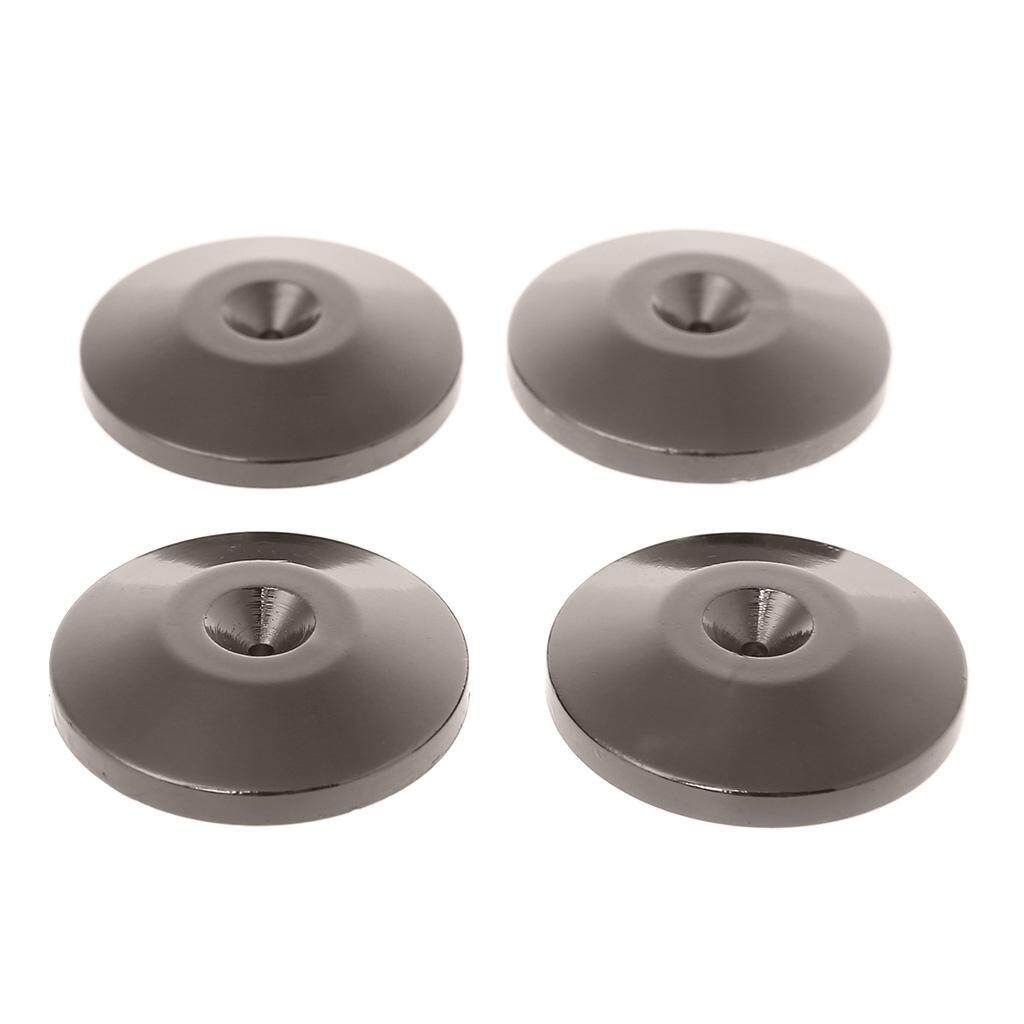 Audio Gool 4 Pcs Isolation Spike Stand Feet Pad Speaker Amplifier Nickel Plated Cone Base