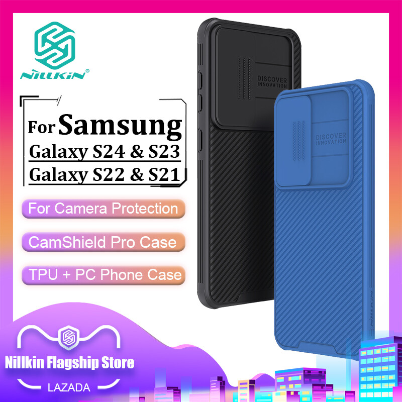 Nillkin Fashion Camera Protect Case for Samsung Galaxy A55 5G S24 Ultra S24 Plus S24 S23 S22 S21 S22 Ultra Plus S21 FE 5G Phone Cases TPU + PC Camera Protect Shockproof Privacy Back Cover